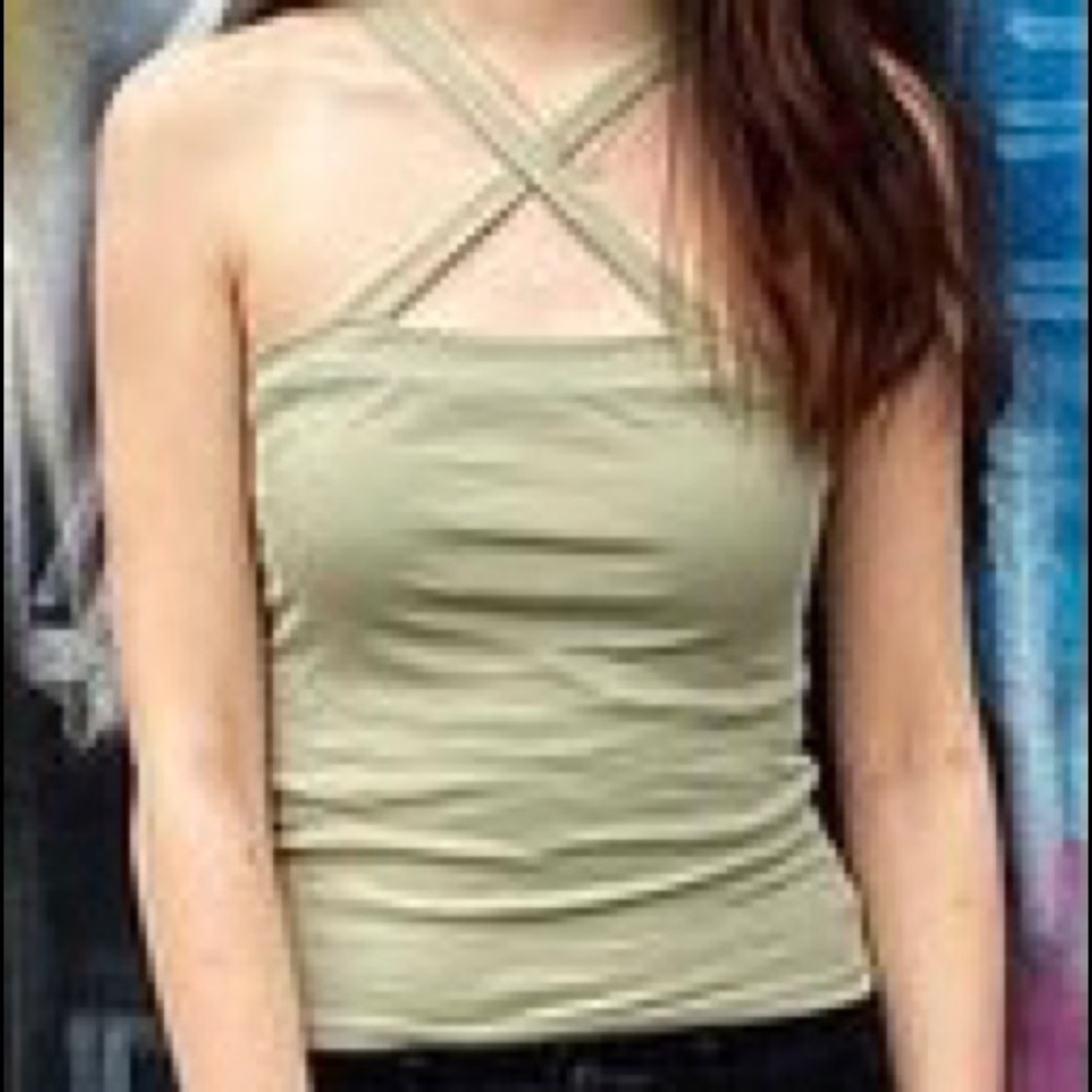 Urban Outfitters Crossed Strap Top